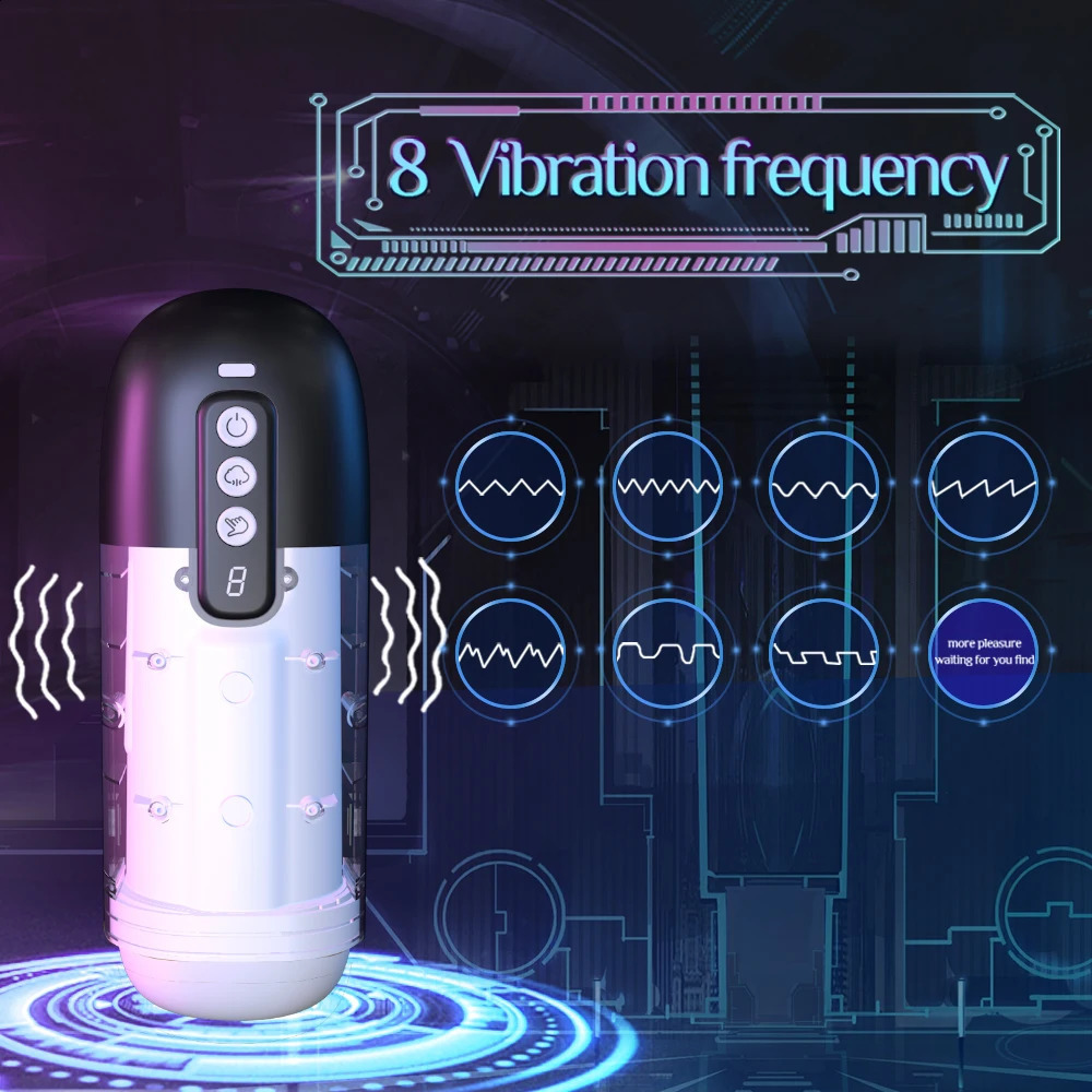Pump Toys Automatic Masturbator for Men Blowjob Sucking Sex Machine Real Vagina Penis Oral Masturbator Vibration Men Sex Toy 231116