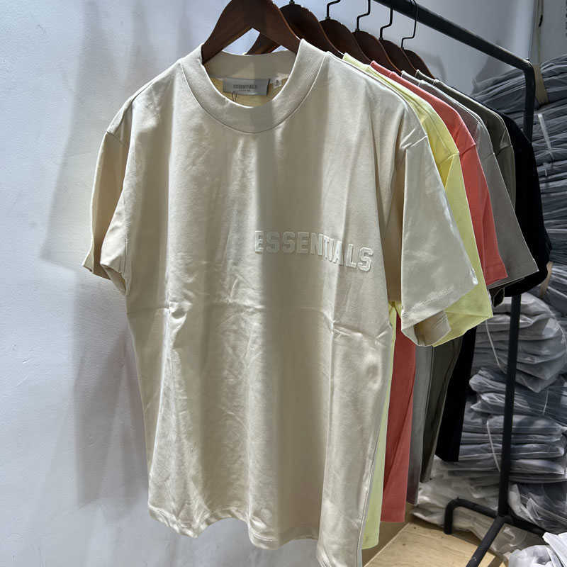 ESS Tees T-Shirts fashion clothing FOG FEARs OF GOD ESSEN Season 8 Flocking Letter Mens Womens Loose Couple Short Sleeve T-shirt, Brown
ESS Tees T-Shirts fashion clothing FOG FEARs OF GOD ESSEN Season 8 Flocking Letter Mens Womens Loose Couple Short Sleeve T-shirt, Brown