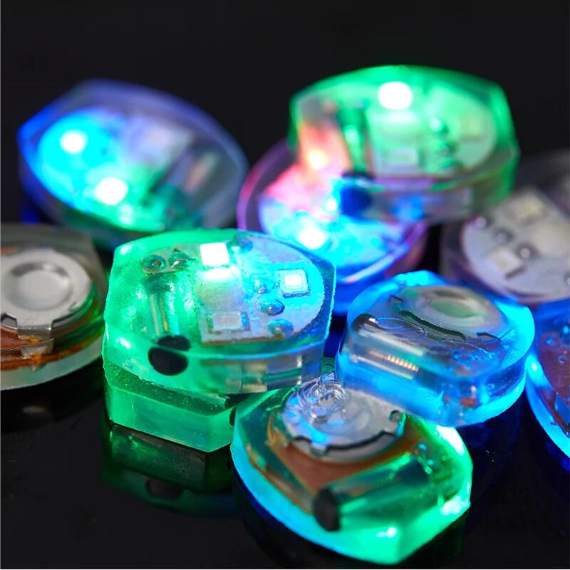 100Pcs Shoe Light Movement Electronics Lamp Accessories Vibrating Light Hole Shoes Lamp Parts DIY LED Glittering Decorations D2.0