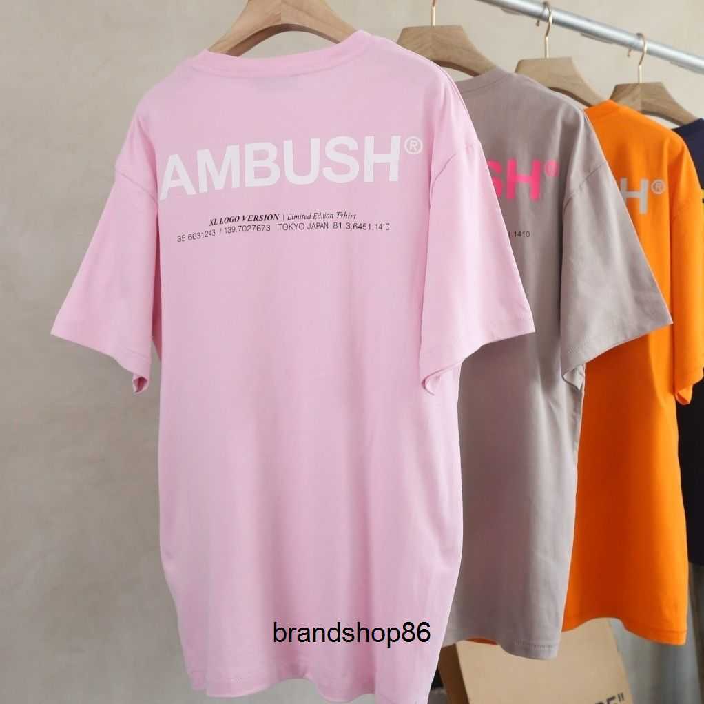 1:1 Men' T-shirts Ambush 4-color Back Large Letter 3m Printed Summer Street Cotton Unisex Short Sleeved T-shirt, Orange red
1:1 Men' T-shirts Ambush 4-color Back Large Letter 3m Printed Summer Street Cotton Unisex Short Sleeved T-shirt, Orange red