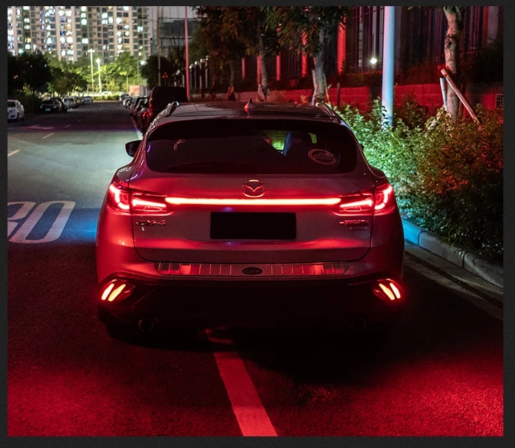 Car Styling Tail Lamp for Mazda CX-4 LED Tail Light 20 16-20 19 CX4 Rear Taillight Fog Brake Turn Signal LED Lights Bar