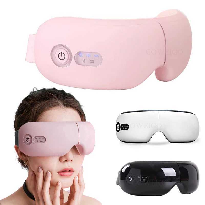 Sleep Masks Electric Eye Massager Smart Airbag Vibration Hot Compress Bluetooth Music Massage Relieve Fatigue Dark Circles Protector 231116