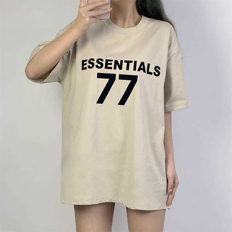 ESS Tees T-Shirts Luxury Designer fashion clothing FEARs OF GOD 2023ss FOG ESSEN 77 flocked digital printing Mens loose fitting couple fashion short sleeved T-shirt, Wheat
ESS Tees T-Shirts Luxury Designer fashion clothing FEARs OF GOD 2023ss FOG ESSEN 77 flocked digital printing Mens loose fitting couple fashion short sleeved T-shirt, Wheat