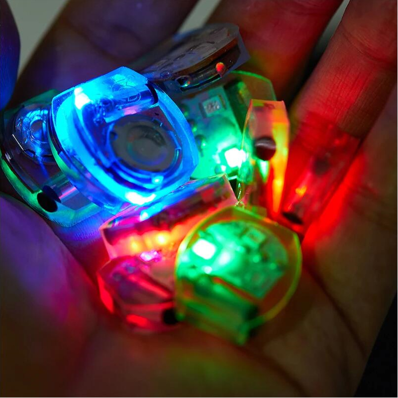 100Pcs Shoe Light Movement Electronics Lamp Accessories Vibrating Light Hole Shoes Lamp Parts DIY LED Glittering Decorations D2.0