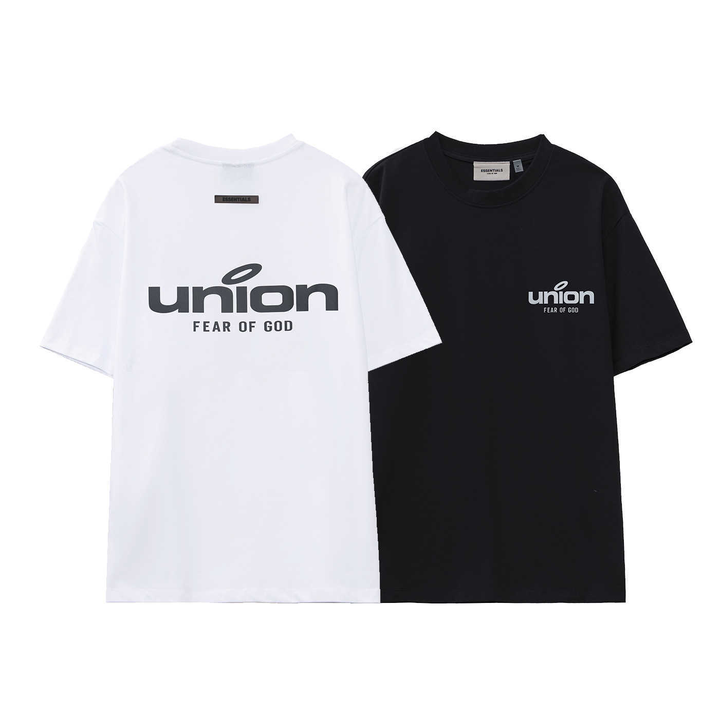 ESS Tees T-Shirts fashion clothing FOG FEARs OF GOD Co branded Union Letter Mens Womens Loose Couple Casual Round Neck Reflective Short Sleeve T-shirt, Black
ESS Tees T-Shirts fashion clothing FOG FEARs OF GOD Co branded Union Letter Mens Womens Loose Couple Casual Round Neck Reflective Short Sleeve T-shirt, Black