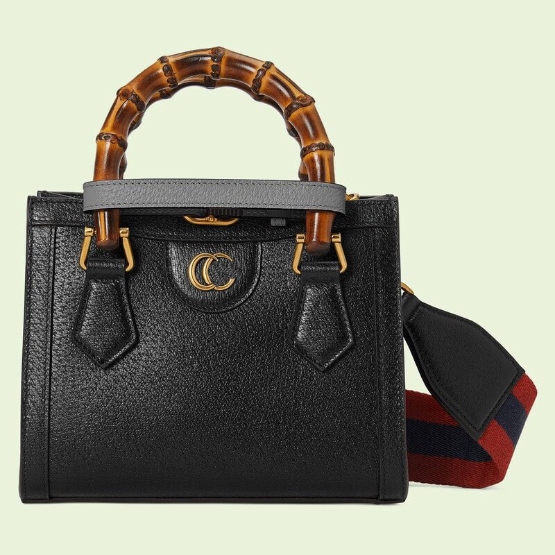 Handbag Women's Shoulder Bag Made of Genuine Leather Material, Bamboo Handle, Magnet Buckle Opening and Closing Method, Super Large Capacity