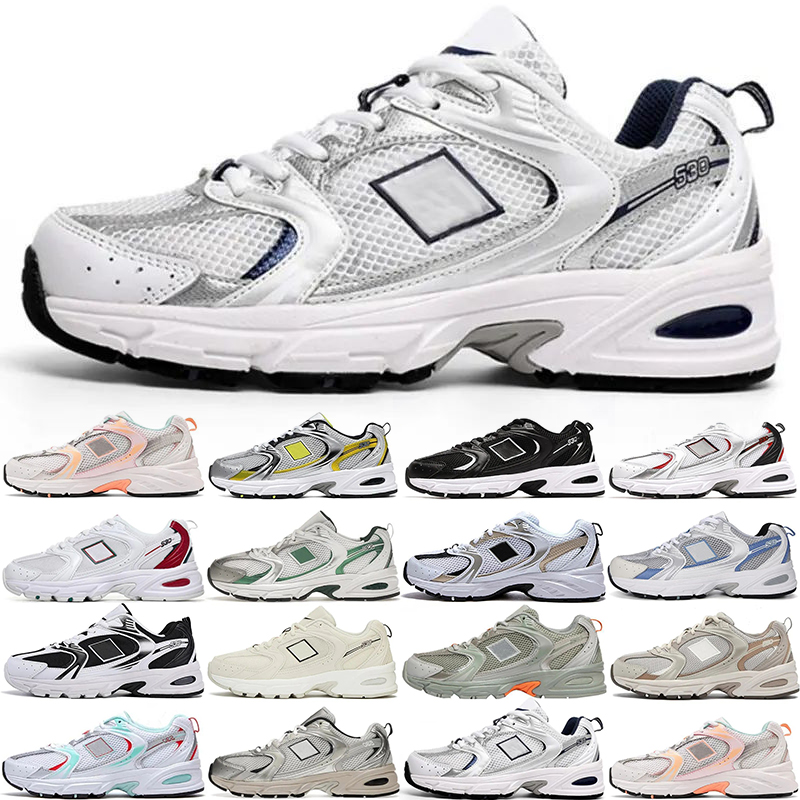 new 530 casual shoes men women Comfortable Silver Navy 530s Beige Angora Cream Running shoes mens women red green blue yellow outdoor sports sneakers trainers