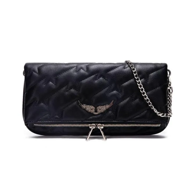 Zadig Chains Bags Wings Diamond-ironing Bag Designer Woman Bag Women Shoulder Bag Vintage Rivet Handbag Crossbody Purse Genuine Leather Cross Body Chain, As pic 1-black-27cm
Zadig Chains Bags Wings Diamond-ironing Bag Designer Woman Bag Women Shoulder Bag Vintage Rivet Handbag Crossbody Purse Genuine Leather Cross Body Chain, As pic 1-black-27cm
