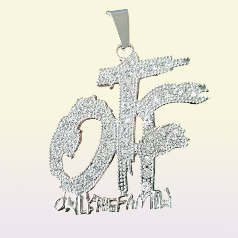 iced out only the family pendant necklace for men women luxury designer mens bling diamond letter pendants letters gold