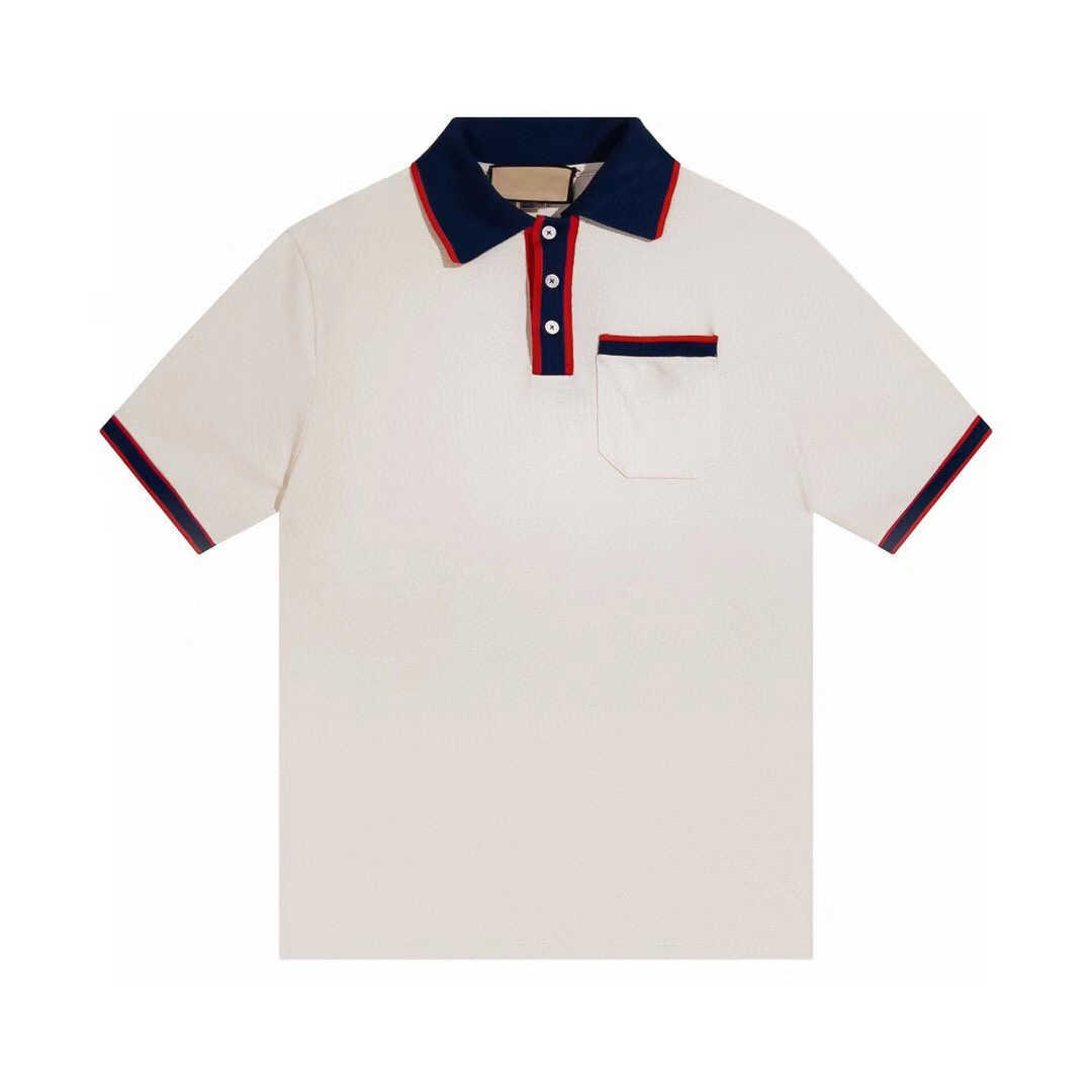 Designer summer new polo shirt men and women with the same paragraph pocket logo classic collision half-sleeve short-sleeved, Milky white
Designer summer new polo shirt men and women with the same paragraph pocket logo classic collision half-sleeve short-sleeved, Milky white