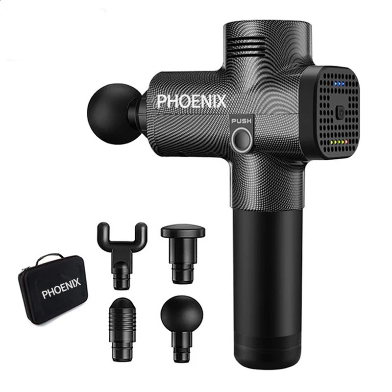Full Body Massager Phoenix A2 Massage Gun Muscle Relaxation Deep Tissue Fascia Gun Dynamic Therapy Vibrator Shaping Pain Relief Back Foot Massager 231