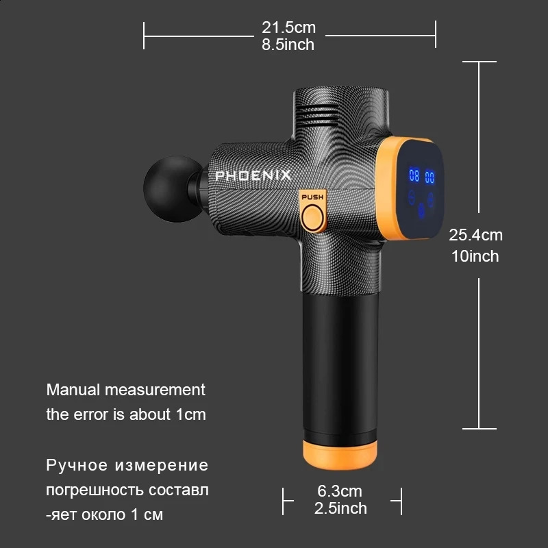 Full Body Massager Phoenix A2 Massage Gun Muscle Relaxation Deep Tissue Massager Dynamic Therapy Vibrator Shaping Pain Relief Back Foot Massager 23111