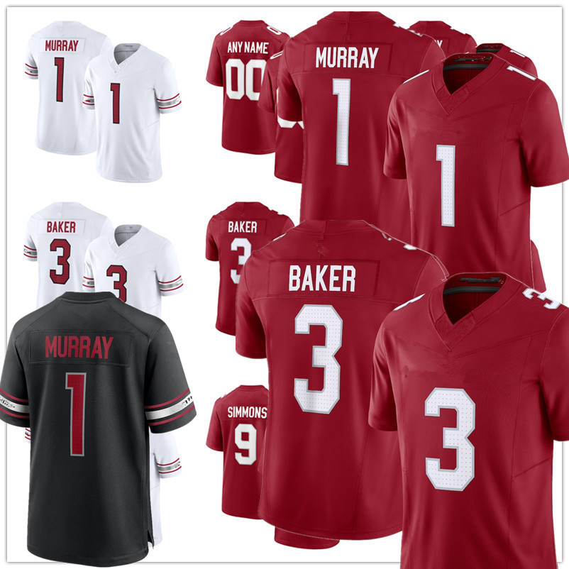 18 MARVIN HARRISON JR. Kyler Murray Jersey Budda Baker Clayton Tune Trey McBride Michael Wilson James Conner Pat Tillman Darius Robinson custom Football Jerseys