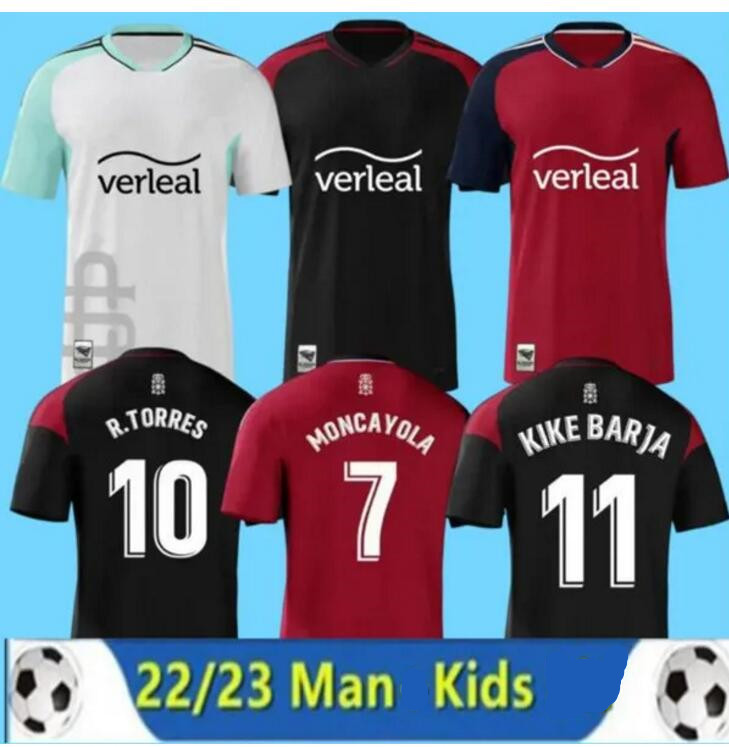 22 23 OSASUNA soccer jerseys home DAVID GARCiA CHIMY CAMISETA EQUIPACIoN ADULTO 2022 2023 TORRES MONCAYOLA MANU SANCHEZ home away 3rd Football shirt men kids Kit, Black
22 23 OSASUNA soccer jerseys home DAVID GARCiA CHIMY CAMISETA EQUIPACIoN ADULTO 2022 2023 TORRES MONCAYOLA MANU SANCHEZ home away 3rd Football shirt men kids Kit, Black