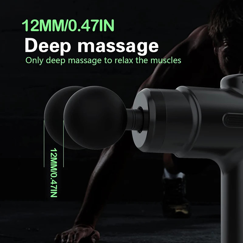 Full Body Massager Deep Tissue Massage gun Impact Massager Handheld Back Muscle Massager Gun Relieving Soreness and Fatigue with 8 Massage Heads 23111