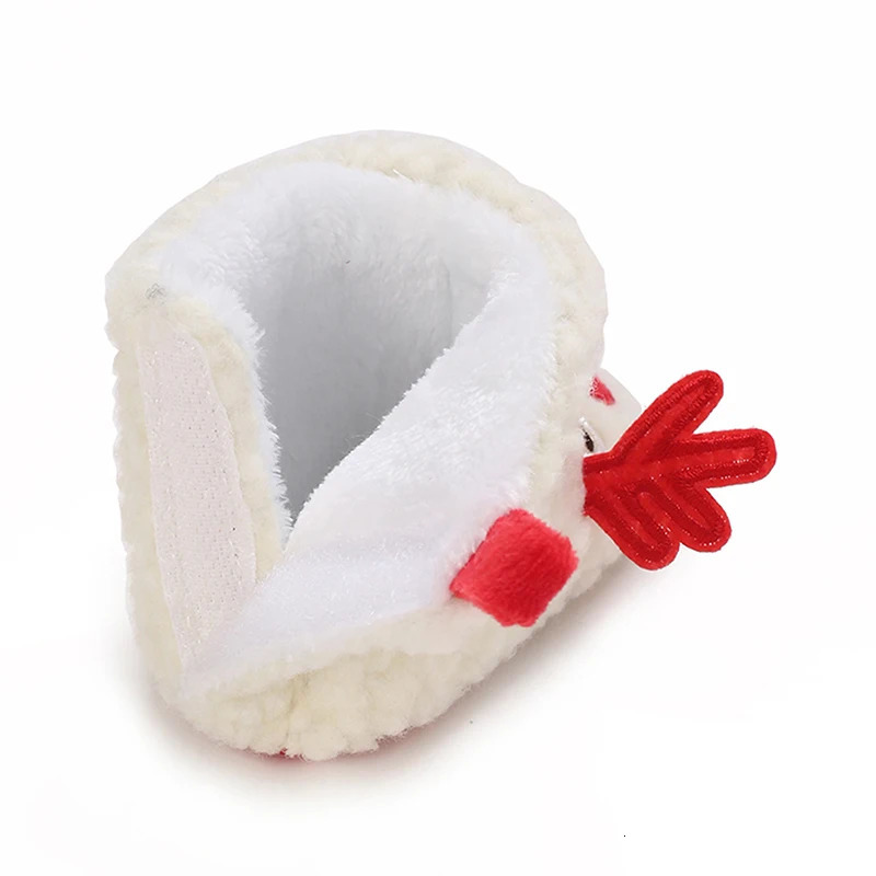 Boots Citgeett Winter Infant Baby Boys Girls Fleece Slippers Soft Anti Slip Deer Booties Warm Socks Crib Shoes 231116