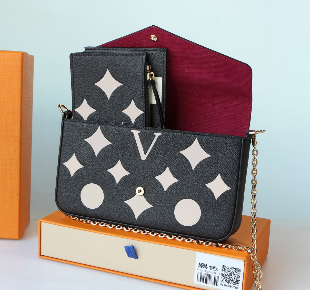 Fashion designer women shoulder bags luxury Pochette Felicie handbags leather flower letter chains crossbody ladies Empreinte purses with box Top-quality, 69977#monogrames
Fashion designer women shoulder bags luxury Pochette Felicie handbags leather flower letter chains crossbody ladies Empreinte purses with box Top-quality, 69977#monogrames