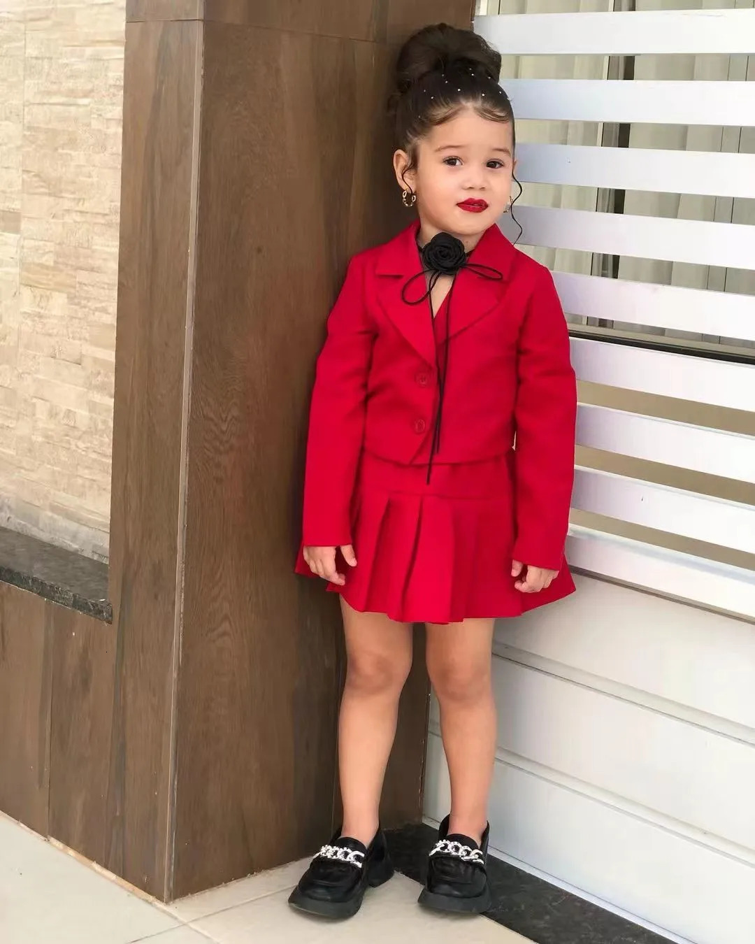 Clothing Sets Winter Children Girl s Coat Skirt Long Sleeve Jacket And Miniskirt 2 Pcs Set Clothes Dress For 3 4 5 6 7 8 Year 231116