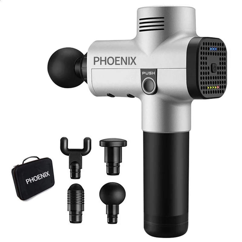 Full Body Massager Phoenix A2 Massage Gun Muscle Relaxation Deep Tissue Fascia Gun Dynamic Therapy Vibrator Shaping Pain Relief Back Foot Massager 231