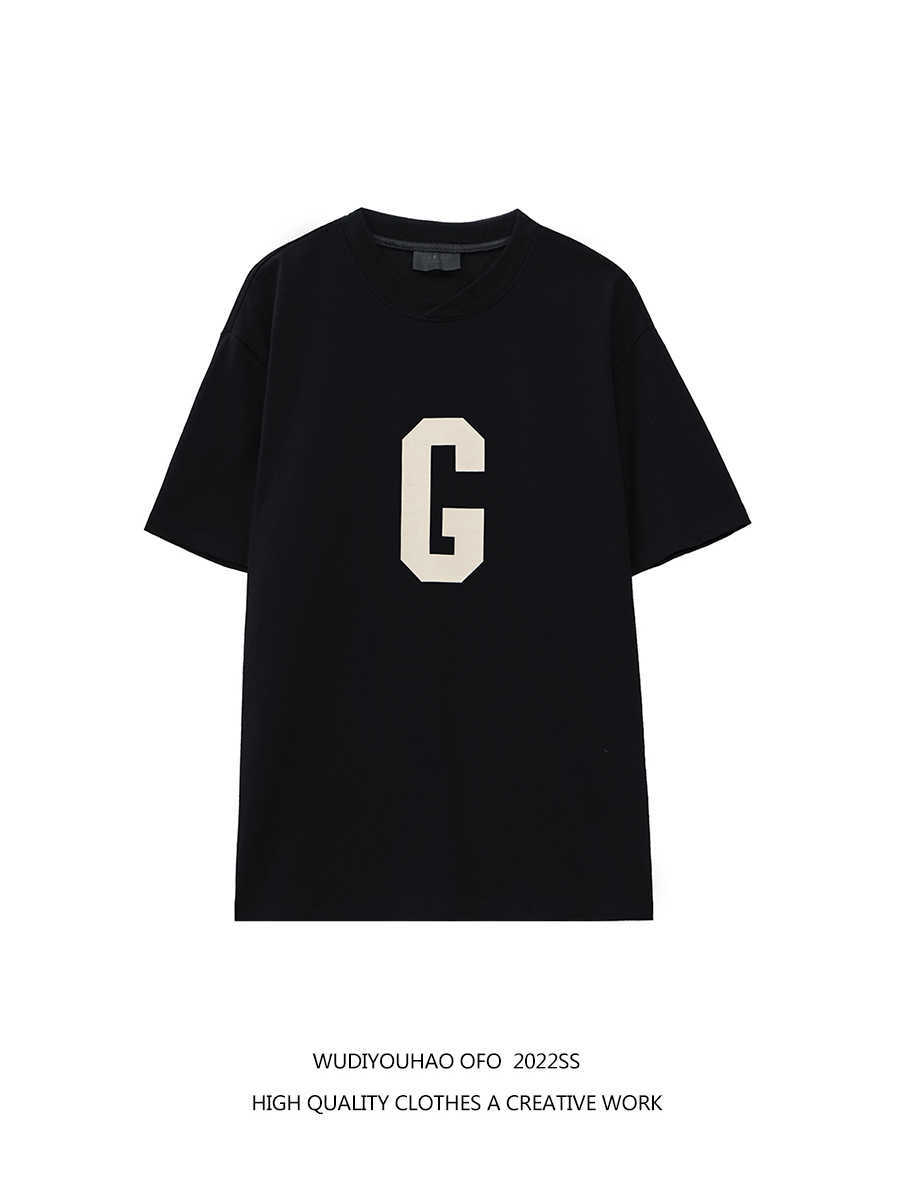 ESS Tees T-Shirts Luxury Designer fashion clothing FEARs OF GOD fog large g flocking printed short sleeve T-shirt American loose casual Top Men's Women's fashion, Black
ESS Tees T-Shirts Luxury Designer fashion clothing FEARs OF GOD fog large g flocking printed short sleeve T-shirt American loose casual Top Men's Women's fashion, Black