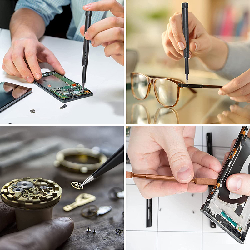 Screwdrivers Precision Screwdriver Set Multifunction Magnetic Repair Tool Kit for Electronics Computer Eyeglass Phone Watches 230414
