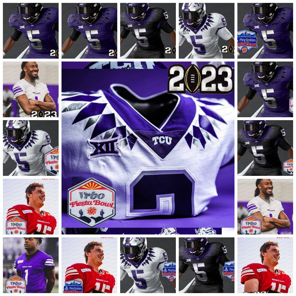 Custom Max Duggan Jersey TCU Horned Frogs Football Championship Jersey Quentin Johnston Jordon Hudson Garrett Hayes Shadrach Banks Wes Harris Chace Biddle Ma
Custom Max Duggan Jersey TCU Horned Frogs Football Championship Jersey Quentin Johnston Jordon Hudson Garrett Hayes Shadrach Banks Wes Harris Chace Biddle Ma