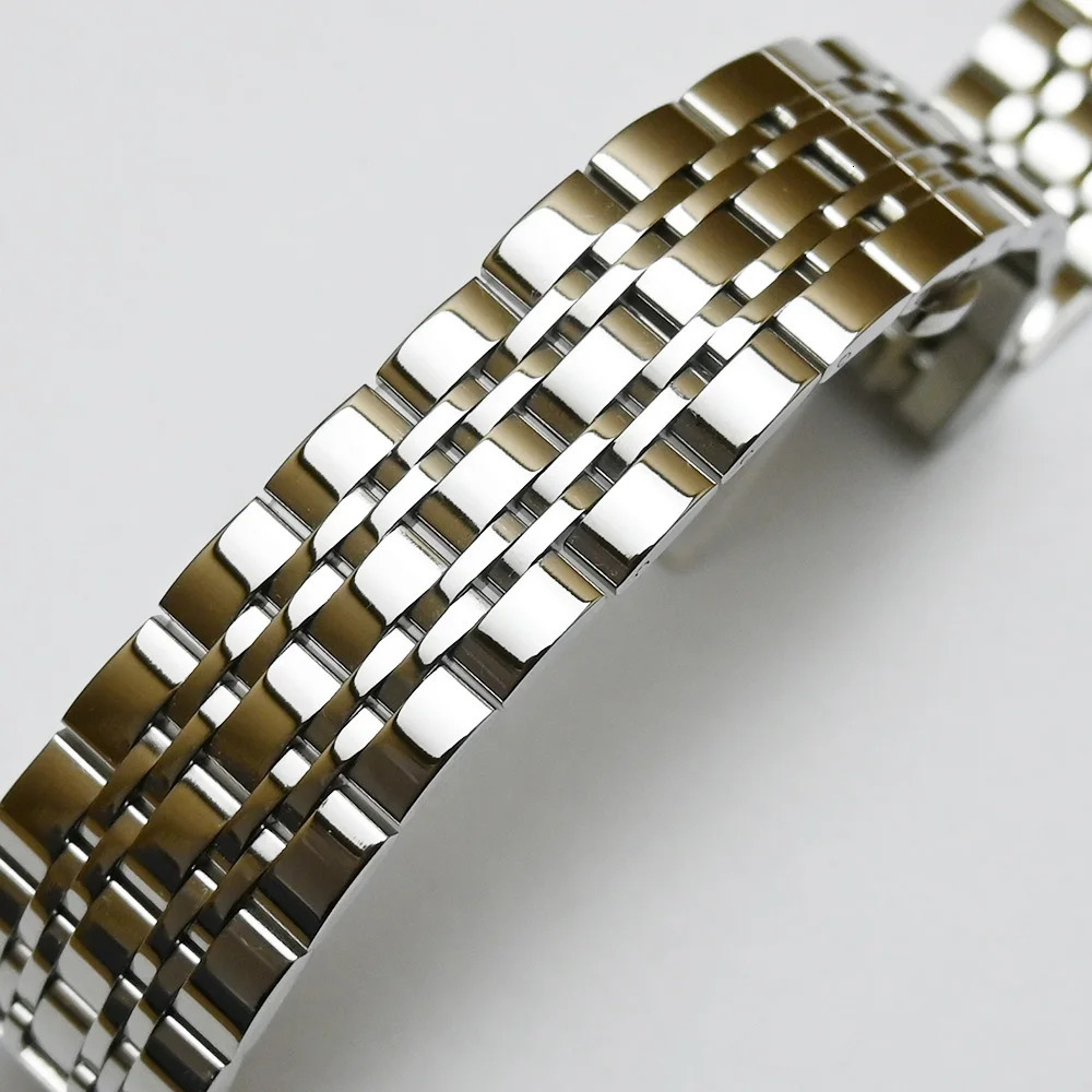Watch Bands Solid Metal Watchbands Bracelet Polished Silver Black Gold Stainless Steel Watch Band Strap 18mm 19mm 20mm 21mm 22mm 23mm 24mm 231115