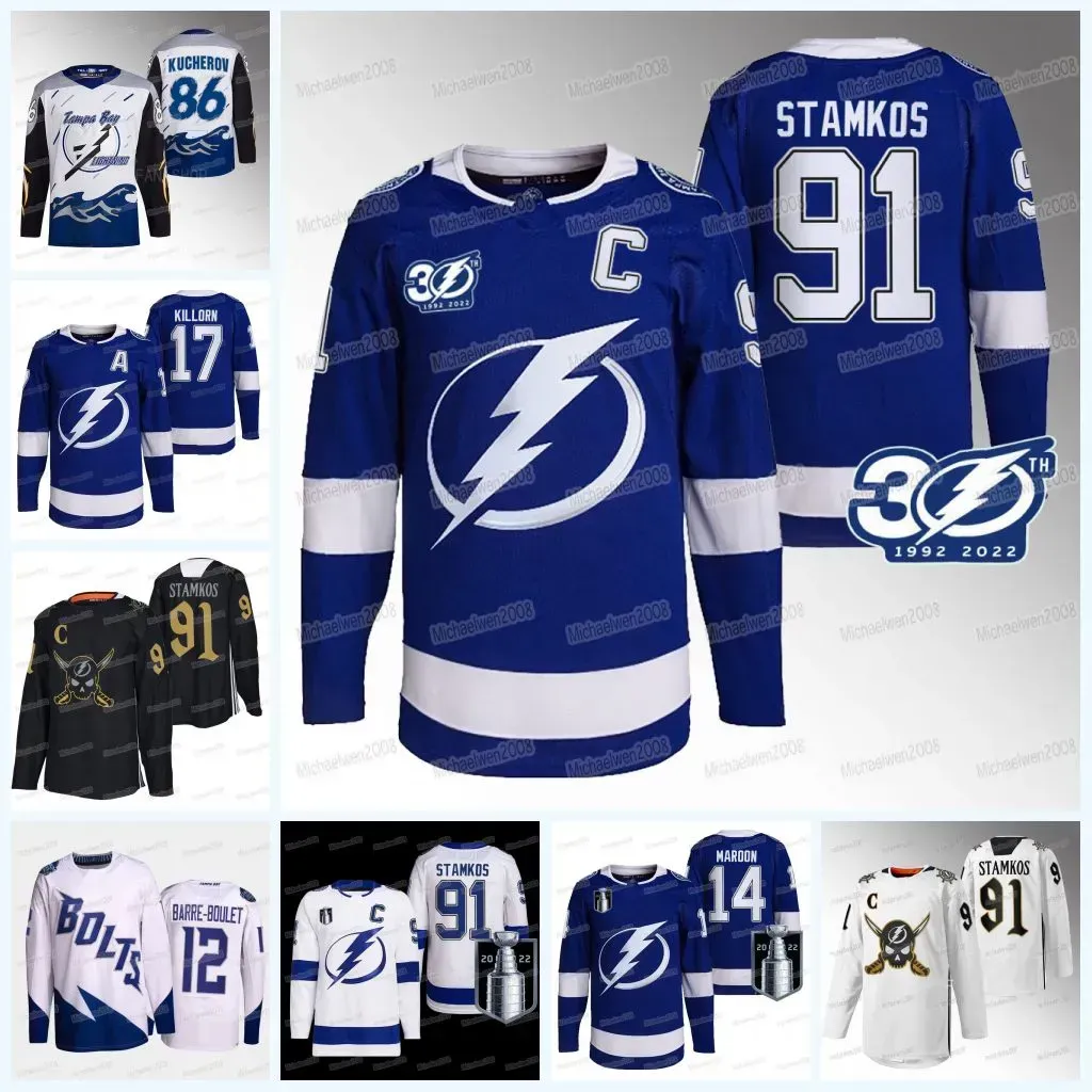 Cstom Tampa''Bay''Lightning''Stamkos Jersey Kucherov Anthony Cirelli Colton Michael Eyssimont Brayden Point Brandon Hagel Jeannot Killorn