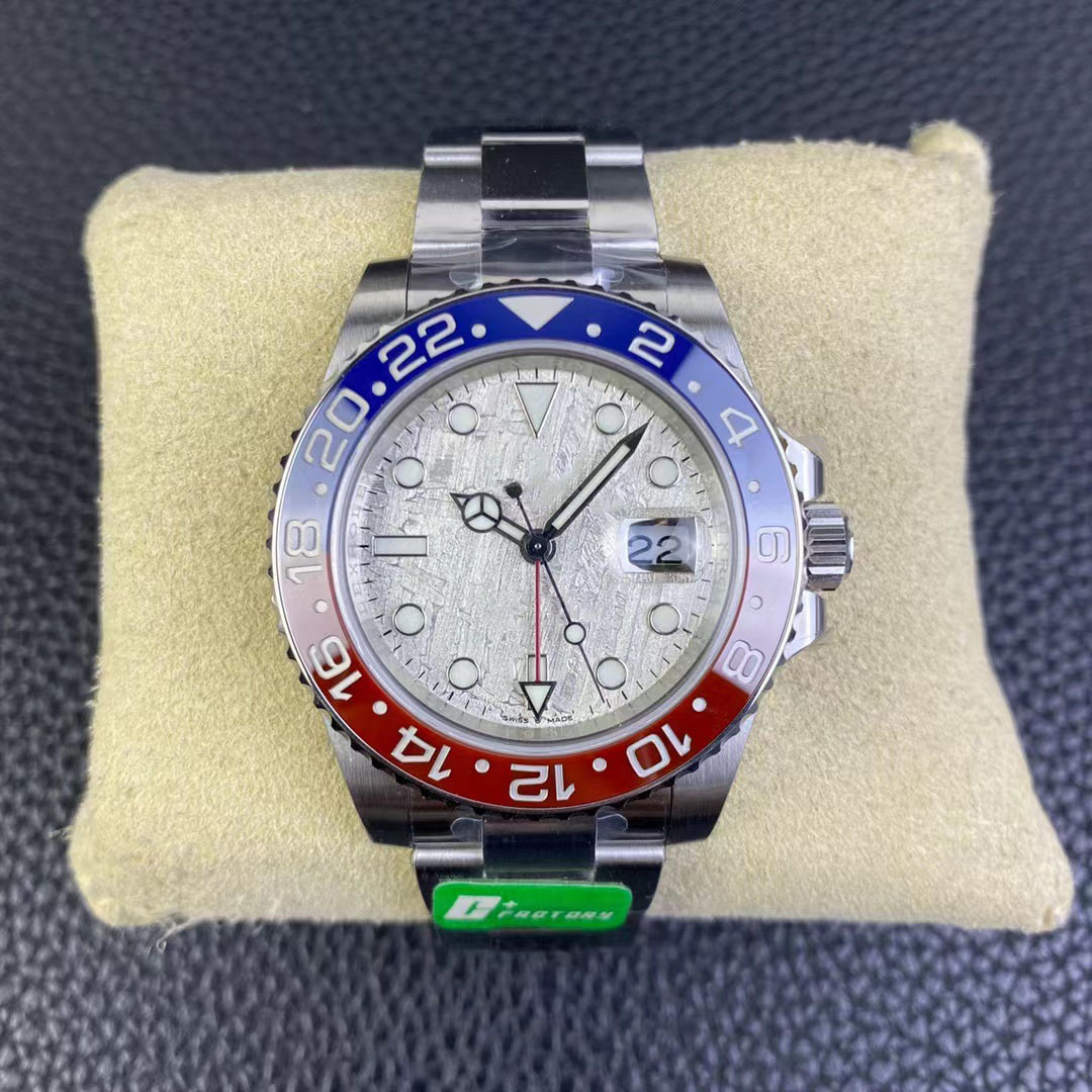 C Factory Luxury Watch Greenidge II Cola Circle GMT Meteorite dial 40mm 3285 Mechanical movement 904L Steel 72-hour kinetic energy storage, White
C Factory Luxury Watch Greenidge II Cola Circle GMT Meteorite dial 40mm 3285 Mechanical movement 904L Steel 72-hour kinetic energy storage, White