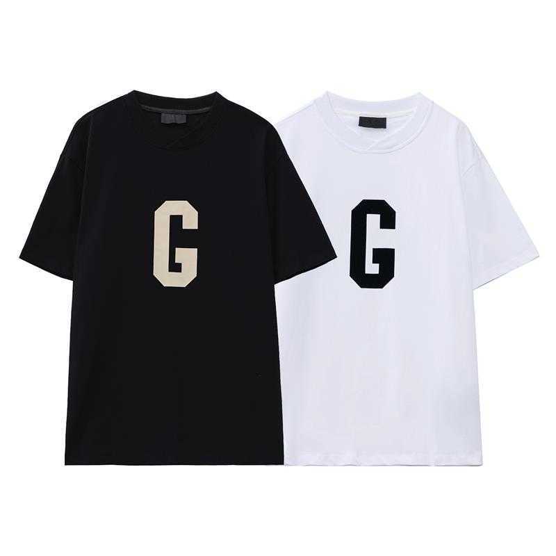 ESS Tees T-Shirts Luxury Designer fashion clothing FEARs OF GOD Season 7 G Letter Flocking Mens Womens Loose Couples Summer High Street FOG Short Sleeve, Black
ESS Tees T-Shirts Luxury Designer fashion clothing FEARs OF GOD Season 7 G Letter Flocking Mens Womens Loose Couples Summer High Street FOG Short Sleeve, Black