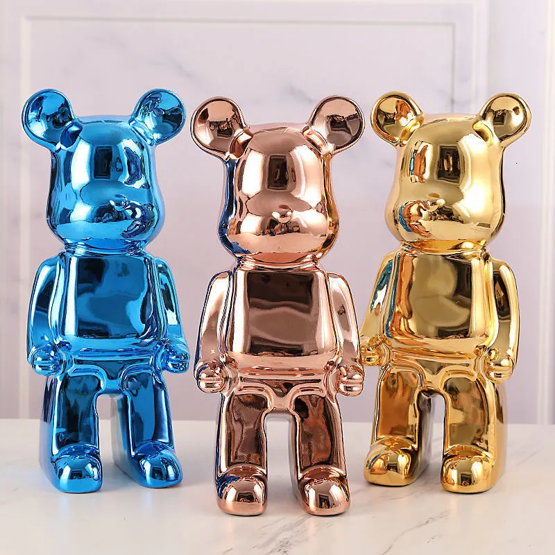 Decorative Objects Figurines 26cm 400 Bear Statues and Sculptures Figure Ornaments Living Home Decor Christmas 221231
