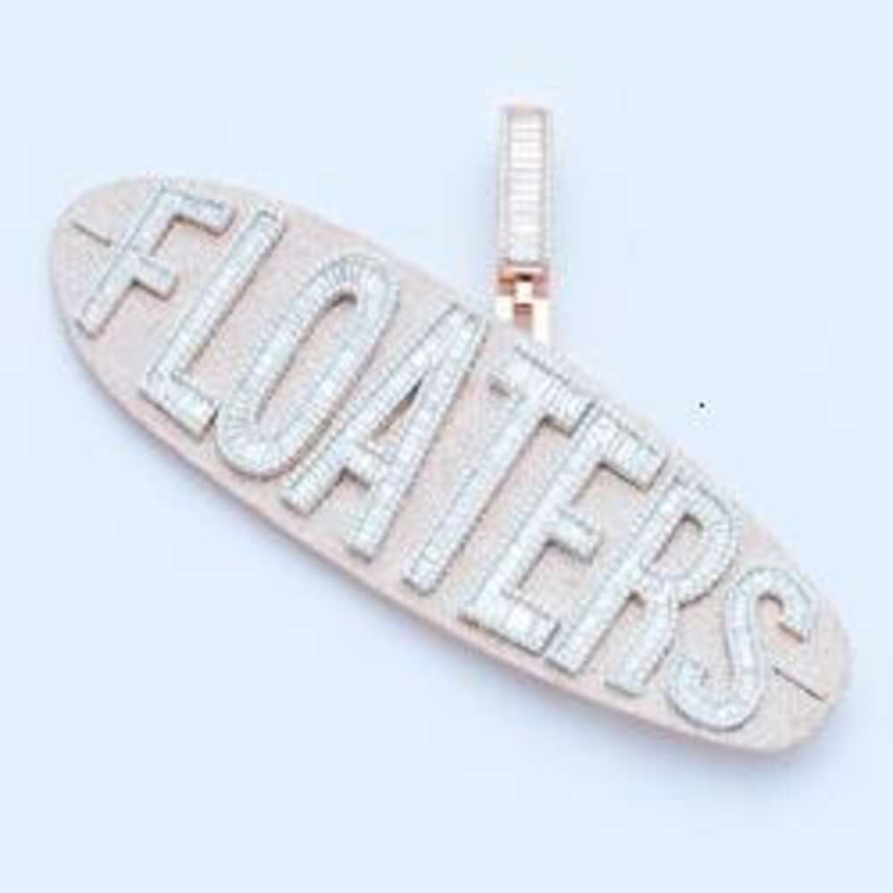 Fit Cuban k Chain Iced Out Sier Hiphop Jewelry Charm DIY Number Initial Necklace Custom vvs Moissanite Letter Pendant