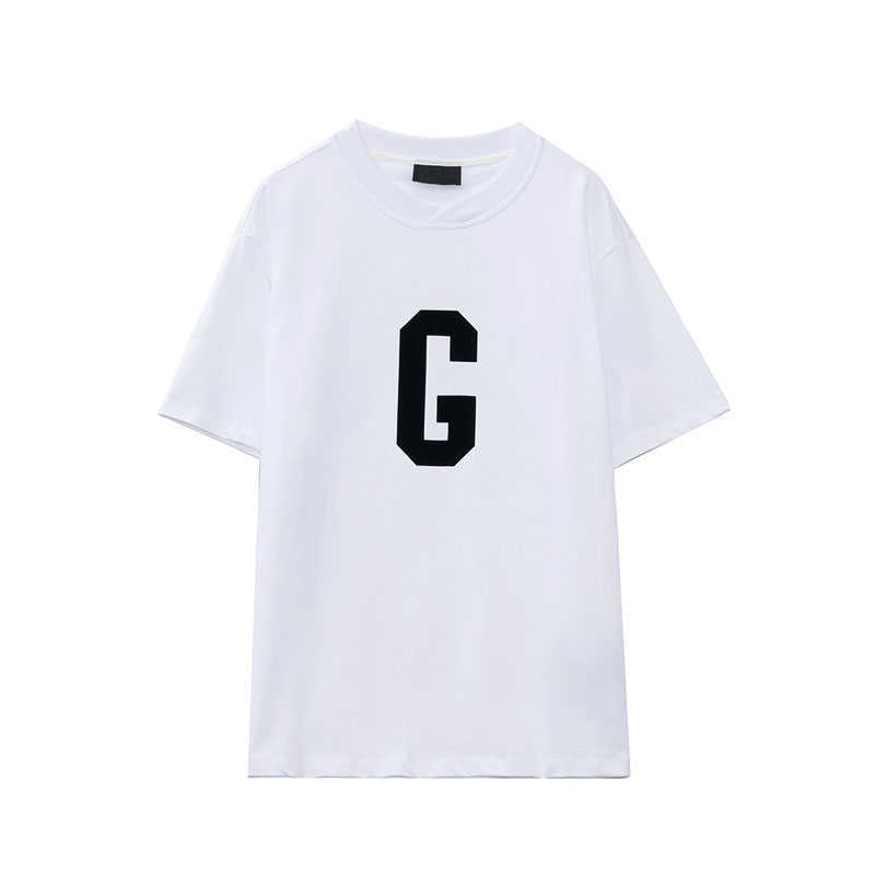 Ess Tees T-shirts Fashion Clothing Fog Double Thread Mens Womens Lovers Casual Loose Round Neck Letter Flocking G-shaped Short Sleeve T-shirt 1s798, White
Ess Tees T-shirts Fashion Clothing Fog Double Thread Mens Womens Lovers Casual Loose Round Neck Letter Flocking G-shaped Short Sleeve T-shirt 1s798, White