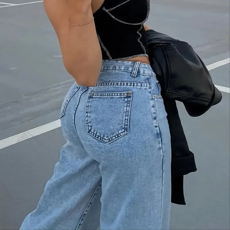 Men's Jeans Spring And Autumn Girl Denim Straight Ieg Pants Fashion Slim Comfortable Casual Solid Color Pants Personality Soft Jeans 231116