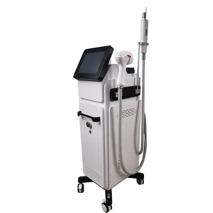 CE Approved 2 in 1 Painless Tattoo/Hair Removal Machine 810 Diode Laser Picolaser Eyebrow Washing Freckle Wrinkle Remove Standing Device