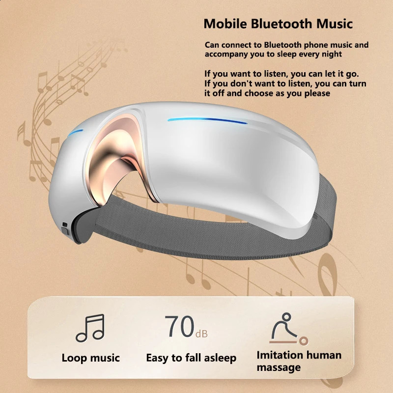Eye Massager Eye Massager Multifunction Bluetooth Eye Protection Instrument Foldable Electric Eye Care Instrument Compress Kneading 231115