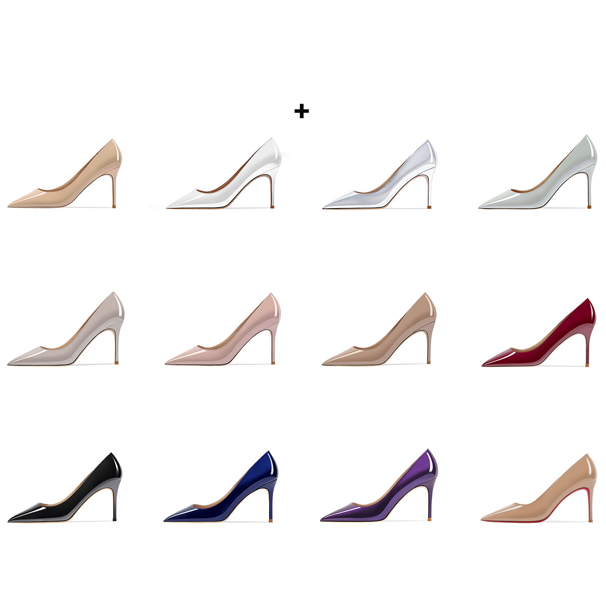 Women Luxury Pumps High Heel Shoes Red Shiny Bottoms Real Leather Pointed Toe Designer dress shoes Patent leather 8cm 10cm 12cm party wedding shoes Size 34-44 With Box, Color # 2
Women Luxury Pumps High Heel Shoes Red Shiny Bottoms Real Leather Pointed Toe Designer dress shoes Patent leather 8cm 10cm 12cm party wedding shoes Size 34-44 With Box, Color # 2