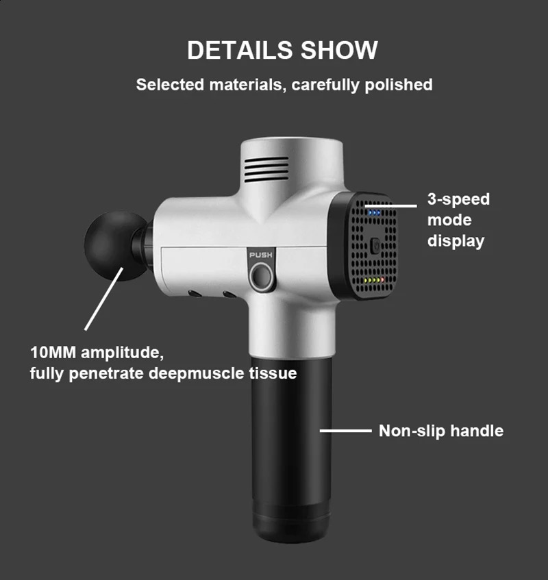 Full Body Massager Phoenix A2 Massage Gun Muscle Relaxation Deep Tissue Massager Dynamic Therapy Vibrator Shaping Pain Relief Back Foot Massager 23111