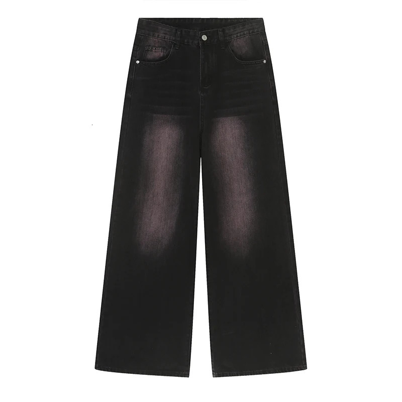 Men's Jeans IEFB Fashion Baggy Jeans Trend Men's Summer Loose Wide Leg Denim Pants Korean Style Personality Gradient Street Clothing 9C1105 