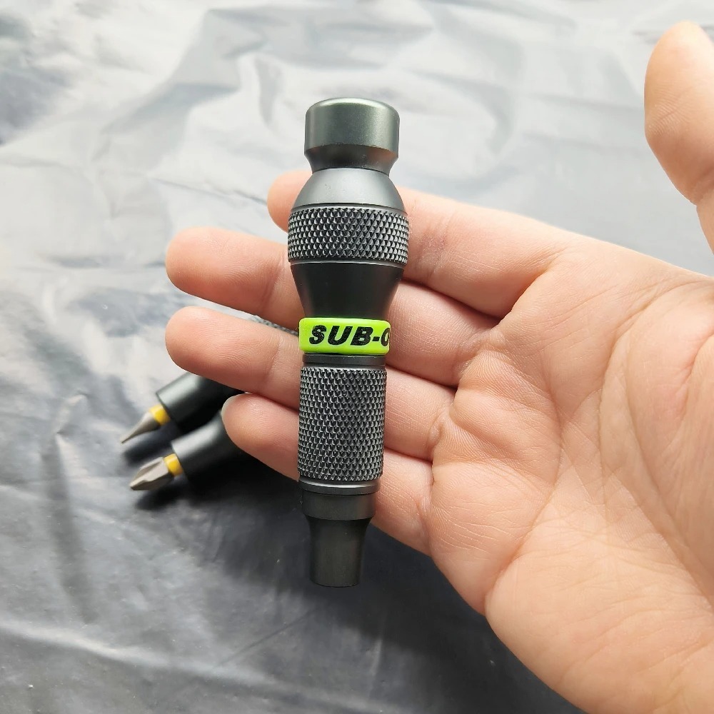 Screwdrivers Precision Aluminum Alloy Handle for Shank 1/4" Bits Comfortable Mini ScrewDriver 6.35mm Holder Repair Open Tools Professional 230414