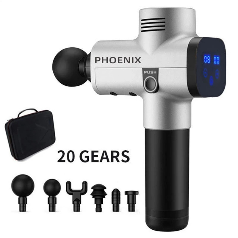 Full Body Massager Massage Gun Phoenix A2 Muscle Relaxation Deep Tissue Dynamic Therapy Vibrator Shaping Pain Relief Back Portable Sports Massager 231
