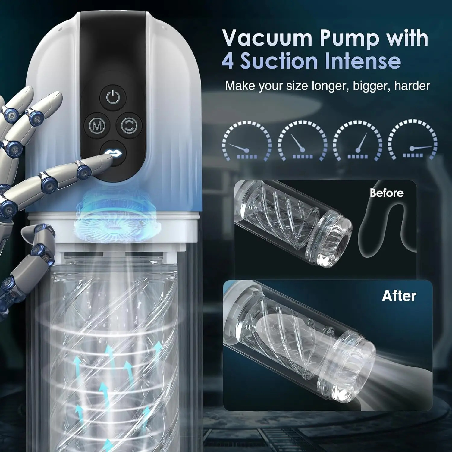 Pump Toys Hannibal Automatic Male Masturbator with Tongue Licking Masturbation Cup Penis Pump Blowjob Sex Toys Adult Toy 231116