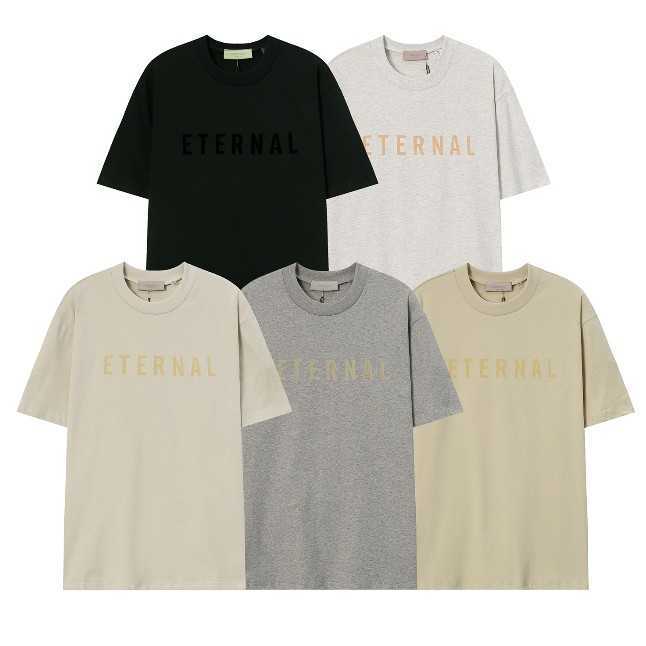 ESS Tees T-Shirts Luxury Designer fashion clothing FEARs OF GOD FOG Season 8 ESSEN Flocking Letter ETERNAL Short Sleeve T-shirt for Mens Womens Loose Fashion, Dark gray
ESS Tees T-Shirts Luxury Designer fashion clothing FEARs OF GOD FOG Season 8 ESSEN Flocking Letter ETERNAL Short Sleeve T-shirt for Mens Womens Loose Fashion, Dark gray