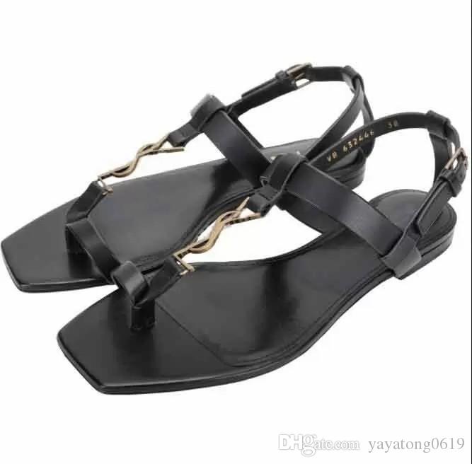 With Box Luxury women shoes sandal flats cassandra Black calfskin leathers flip flop sandals slipper ankle strap summer cool mens YSLity CP
With Box Luxury women shoes sandal flats cassandra Black calfskin leathers flip flop sandals slipper ankle strap summer cool mens YSLity CP