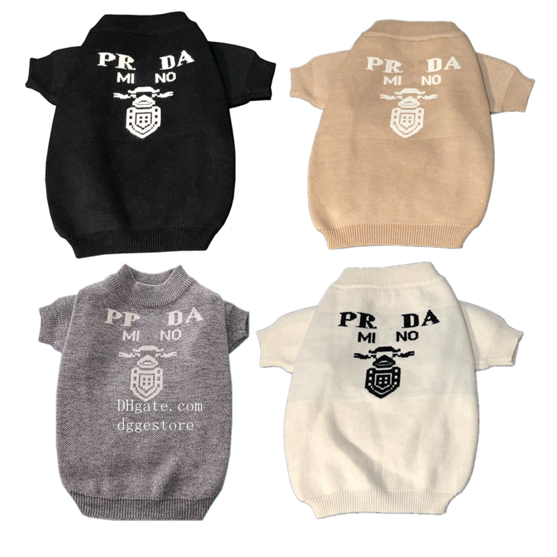 Designer Dog Clothes Brands Dog Apparel Winter Warm Pet Sweater Knitted Turtleneck Cold Weather Pets Coats Puppy Cat Sweatshirt Pullover Clothing for 