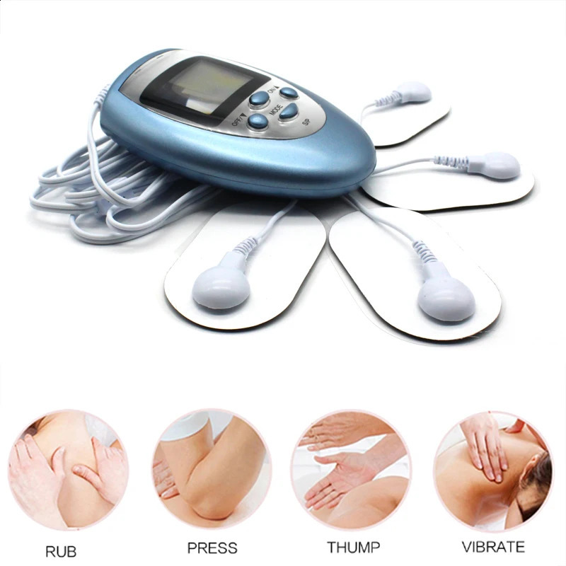 Back Massager TENS Electrical Nerve Muscle Stimulator EMS Electric Pulse Digital Physical Therapy Machine for Pain Full Body Neck Back Massage 231115