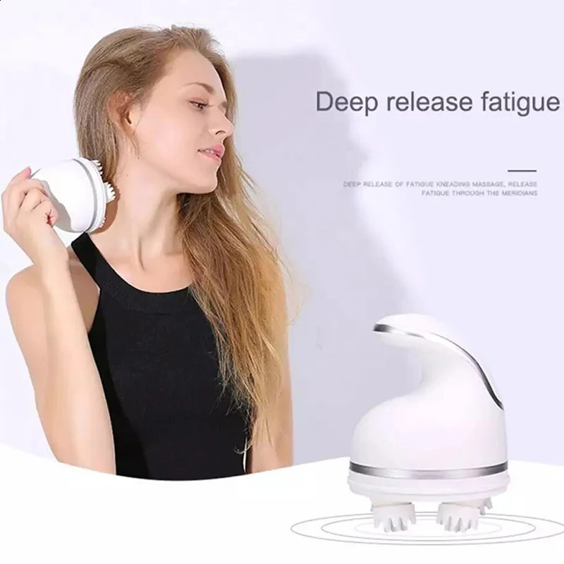 Head Massager Custom Electric Scalp Massager Head Massage Stimulate Hair Growth Deep Blood Circulation HealthCare Relax Antistress Masaje 231115