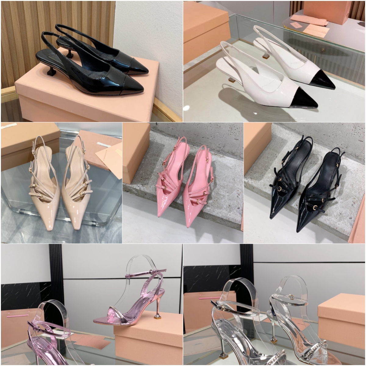 New Arrival cusp high-heeled shoe patent leather 5cm heel luxury design cute pointed shoes EUR35-40