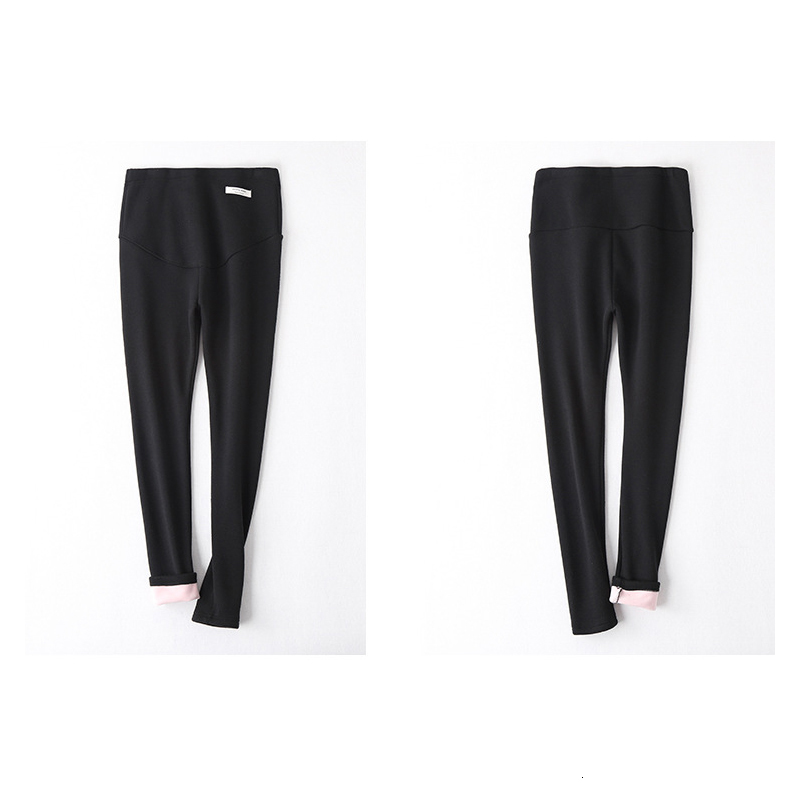 Sleep Lounge Winter Velvet Pants For Pregnant Women Maternity Leggings Warm Clothes Thickening Pregnancy Trousers 230414