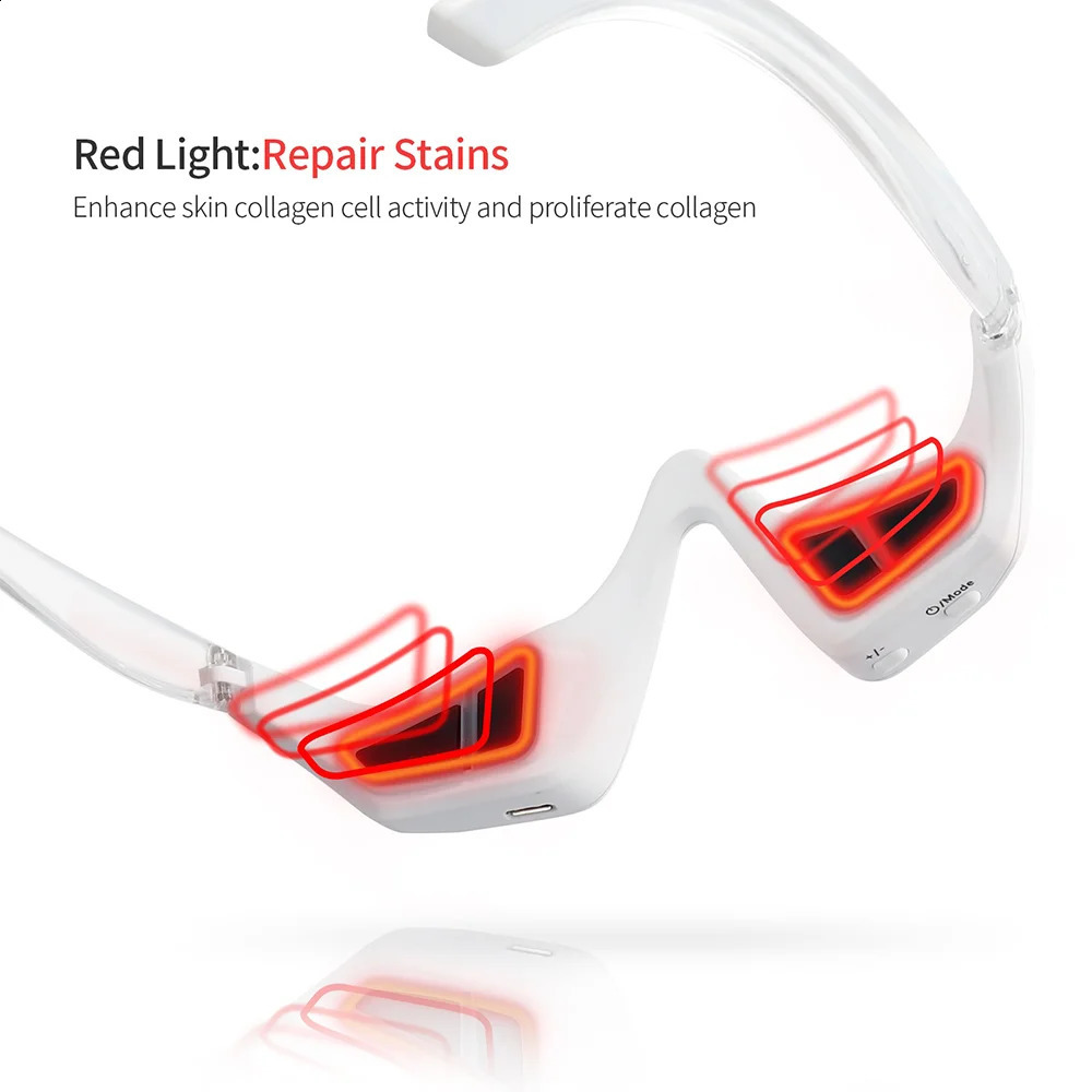 Eye Massager 3D Smart EMS Micro Current Pulse Red Light Therapy Eye Massager Fatigue Relieve Wrinkle Reduction Blood Circulation 231115